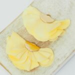 2x4 cm fan flower Sunflower Yellow x 2 pc(s)