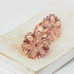 20 mm Rose Gold-colored filigree ring Little Flower x 2 pc(s)