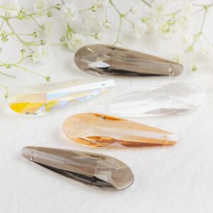 15x49 mm long drop glass pendants