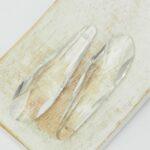 15x49 mm long drop glass pendant Crystal x 2 pc(s)