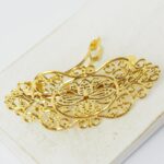 28x55 mm Magic Flower Hair Clip Gold-colored x 1 pc(s)
