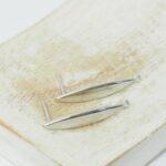 4x24 mm Navette earstud with Loop Platinum-colored x 2 pc(s)