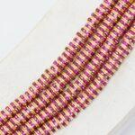 4.5 mm Preciosa Round Rondelle Fuchsia in Raw setting x 10 pc(s)