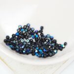 2 mm True2 Fire-polished round beads 23980-28701 Jet AB  x 100 pc(s)