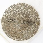 50 mm Big Flower Hair Clip Antique bronze x 1 pc(s)