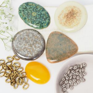 Art cabochon collection Pebble Stones