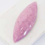 23x62 Big Navette Beadingschool Art Cabochon Freckled Purple on light clay x 1 pc(s)