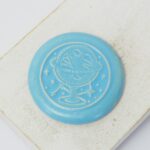 36 mm Explorer Beadingschool Art Cabochon Matt Light Turquoise on light clay x 1 pc(s)