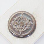 36 mm Lunar Cycle Beadingschool Art Cabochon Dark Patina Bronze on light clay x 1 pc(s)