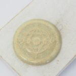 36 mm Lunar Cycle Beadingschool Art Cabochon Moon Beige on light clay x 1 pc(s)