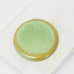 36 mm Round Beadingschool Art Cabochon Enchanted Green on light clay x 1 pc(s)