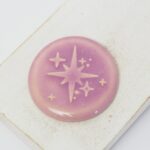 36 mm Stars upon the Sky Beadingschool Art Cabochon Light Amethyst on light clay x 1 pc(s)