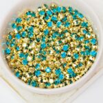 4 mm / ss16 Preciosa Chaton Montee Blue Zircon in Gold-colored setting x 20 pc(s)