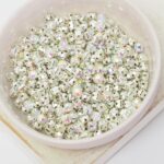 4 mm / ss16 Preciosa Chaton Montee Crystal AB in Silver-colored setting x 20 pc(s)