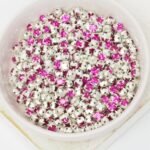 4 mm / ss16 Preciosa Chaton Montee Fuchsia in Silver-colored setting x 20 pc(s)