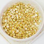 4 mm / ss16 Preciosa Chaton Montee Gold Quartz in Gold-colored setting x 20 pc(s)