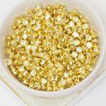 4 mm / ss16 Preciosa Chaton Montee Jonquil in Gold-colored setting x 20 pc(s)