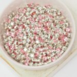 4 mm / ss16 Preciosa Chaton Montee Light Rose in Silver-colored setting x 20 pc(s)