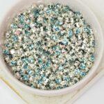 4 mm / ss16 Preciosa Chaton Montee Smoked Sapphire in Silver-colored setting x 20 pc(s)