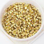 4 mm / ss16 Preciosa Chaton Montee Smoked Topaz in Gold-colored setting x 20 pc(s)