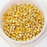 4 mm / ss16 Preciosa Chaton Montee Topaz in Gold-colored setting x 20 pc(s)