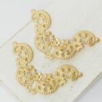 28x45 mm Paradise Filigree Wings Gold-colored x 2 pc(s)