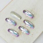 5x15 mm Baguette glass cabochon Vitrail Light x 6 pc(s)