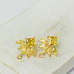 14x16 mm Paradise Earstud Jonquil Gold-colored x 2 pc(s)