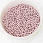 8/0 Miyuki seed beads 2027 Matted Opaque Dusty Mauve x 15 g