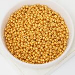 8/0 Miyuki seed beads 4203 Duracoat Galvanized Yellow Gold x 15 g