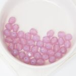 6 mm Fire-polished round beads 71010PS Milky Purple x 40 pc(s)