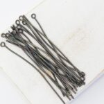0.7x50 mm Gunmetal black Simple eye pin x 60 pc(s)