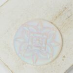 27 mm  Bird of Paradise glass cabochon Rose Matt Opal x 1 pc(s)