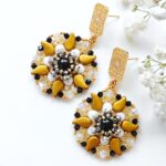 CHANG'E earrings beading tutorial by Zuzi Hake