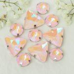 Wintertime Blooming Acrylic cabochon bag Light Rose Shine
