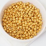 6/0 Miyuki seed beads 4202 Duracoat Galvanized Gold x 15 g