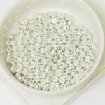 6/0 Miyuki seed beads 961 Bright Sterling Silver Plated x 15 g