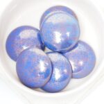 25 mm Round Glass Cabochon 38430-15496 Cobalt Blue Bronze x 2 pc(s)