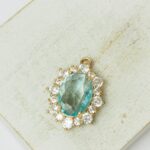 18x22 mm Hope Pendant Light Turquoise  x 1 pc(s)