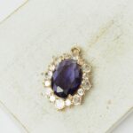 18x22 mm Hope Pendant Medium Purple  x 1 pc(s)