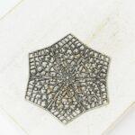 27x33 mm Star Filigree Antique-silver x 1 pc(s)