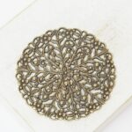 38 mm Flower Circle Filigree Antique bronze x 1 pc(s)