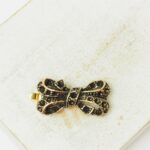 10x23 mm Black Ribbon Neumann Clasp Gold-colored x 1 pc(s)