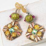 ABUNDANCE earrings beading tutorial