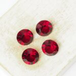 10 mm Preciosa Pure chaton Siam x 4 pc(s)