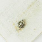 7 mm Small Ball with crystal Neumann Clasp Platinum-colored x 1 pc(s)