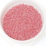 11/0 Miyuki seed beads 4696 Round Frosted Opaque Glaze Rainbow Dark Red x 5 g