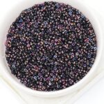 11/0 Miyuki seed beads 55040 Black Sliperit x 5 g