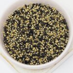 11/0 Miyuki seed beads 55044 Black Amber Matted x 5 g