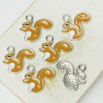 16x18 mm Squirrel-Foxy’s friend Coffee Charm Silver-colored x 6 pc(s)